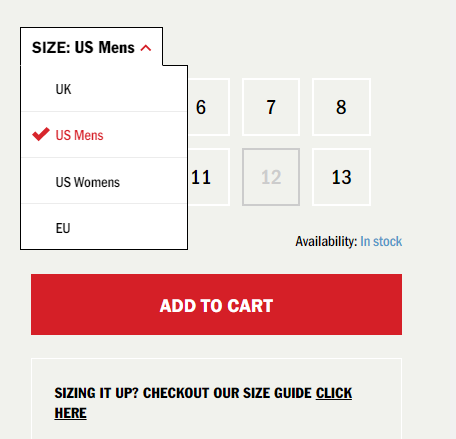 vans size guide womens